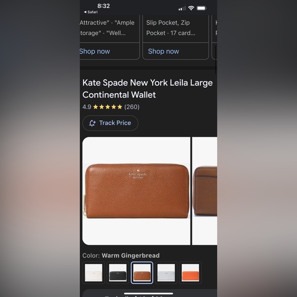 NWT Kate Spade Leila Large Long Wallet - Picture 3 of 6